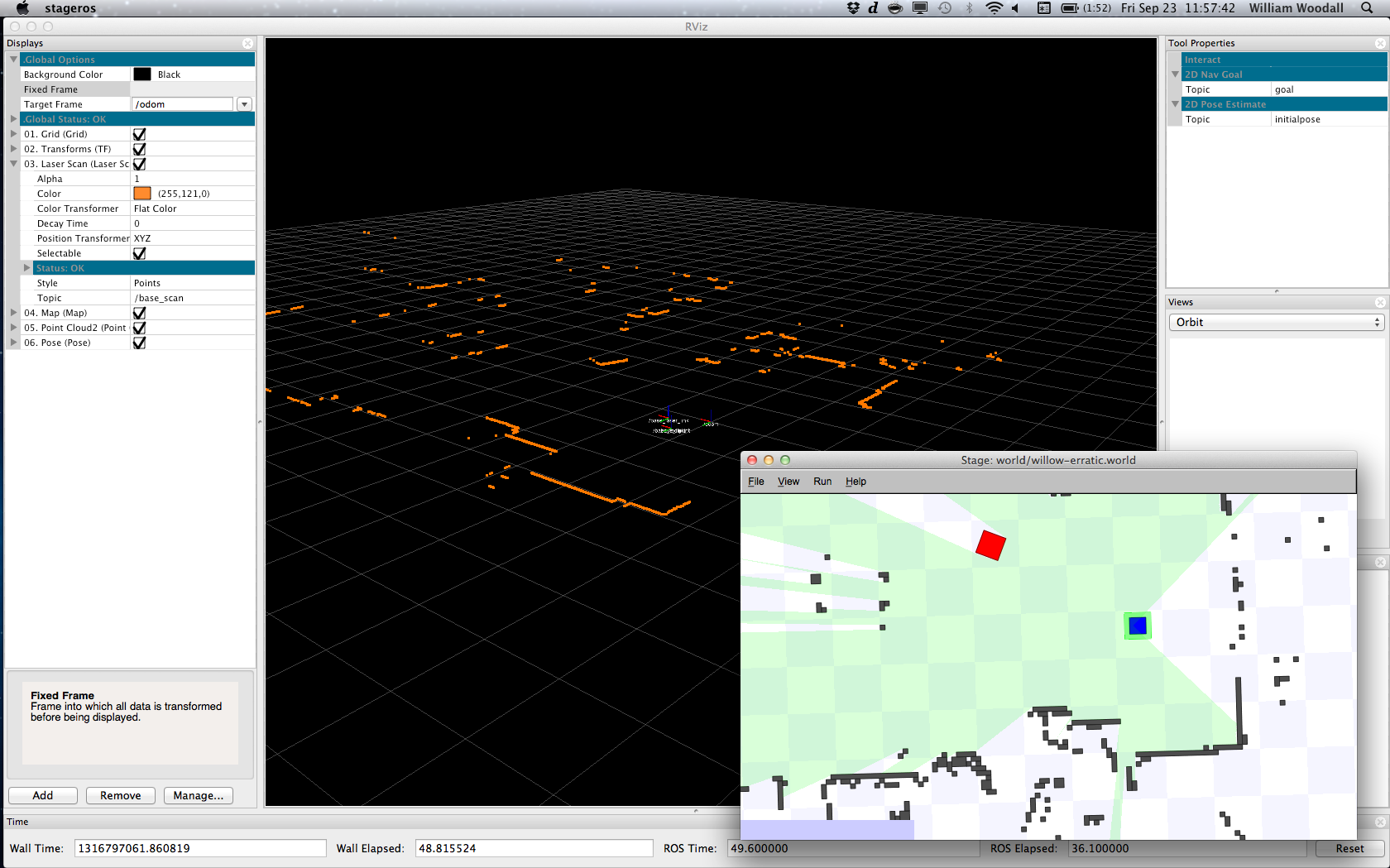 Stage4 plus rViz on OS X